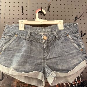 American Eagle Outfitters Women's Rolled Hem Jean Shorts